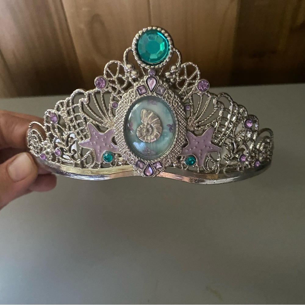 Vintage Disney Little Mermaid Metal Tiara Crown